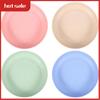 4Pcs 10 Inch Wheat Straw Deep Dinner Plates - Microwave And Dishwasher Safe, Unbreakable Sturdy Plastic Dinner Plates