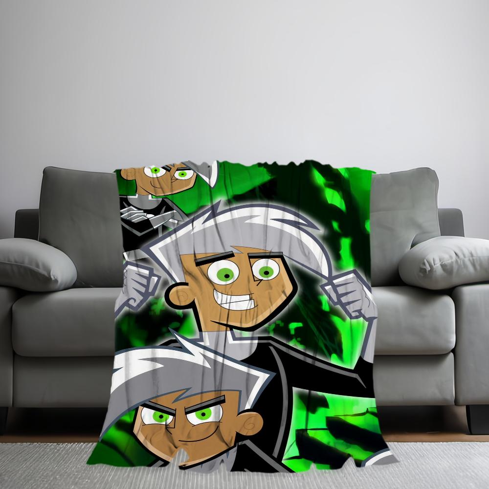 Cartoon D-Danny P-Phantoms Blanket Skin Friendly Comfort Warm Soft Plush Blanket Suitable Sofa Living Room Office Bedroom