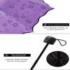 Red Leaf Portable Manual Folding Umbrella Flowering Umbrella In Water Black Glue Coated Light Weight UV Umbrella