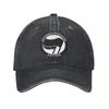 2026 Berretto da Baseball Antifa Anarco Sole Bandiera Comunista Stile di Strada Donna Uomo Lavato Cappellino da Camionista Protezione Solare Esterno Palestra Baseball