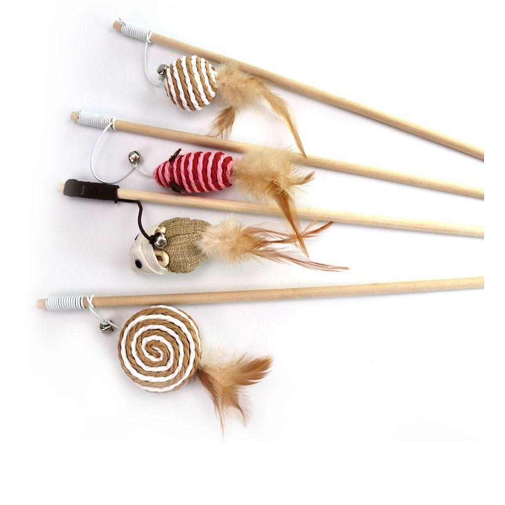 Cat Accessories With Mini Bell Cat Interactive Pet Supplies Teaser Stick Cat Rod Pet Cat Toy