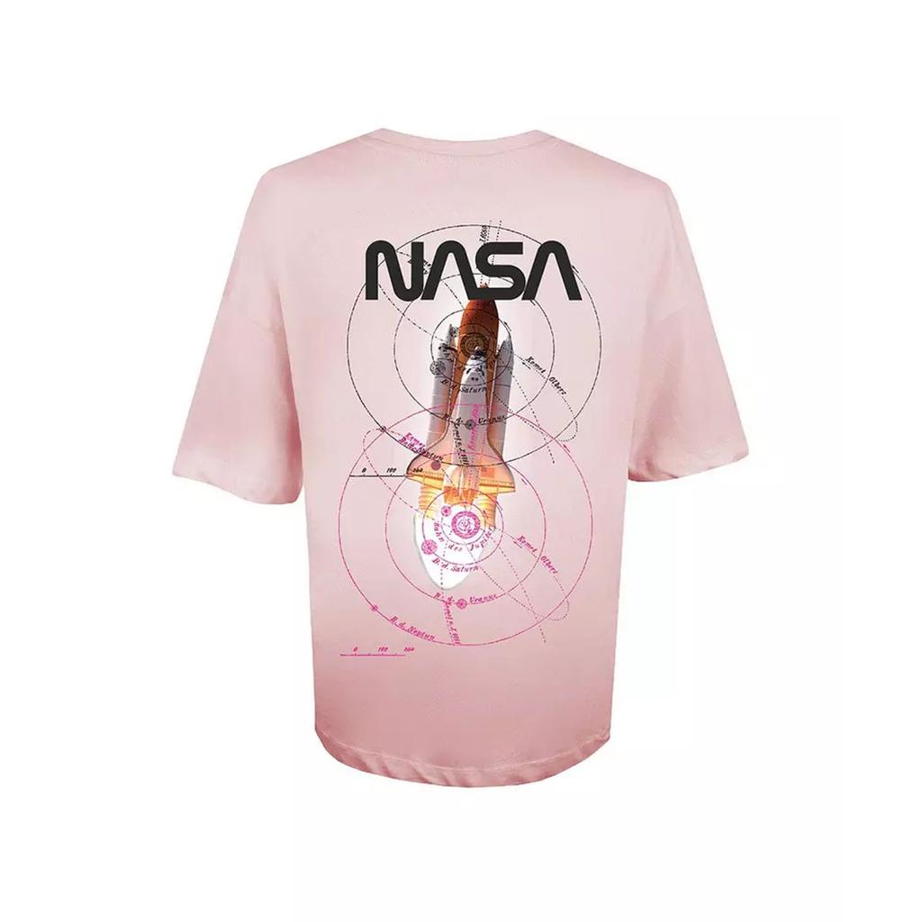 NASA Damen-/Damen-Rocket-Oversize-T-Shirt