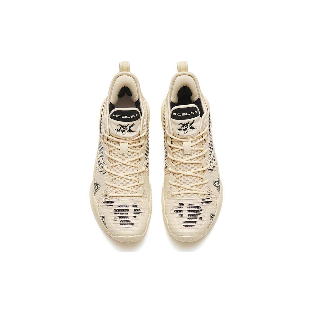New Anta Frenzy 4 Pro Cushioning Anti Slip And Wear Resistant Low Top Basketball Shoes Beige Yellow Fossil Color Scheme 112241111-2
