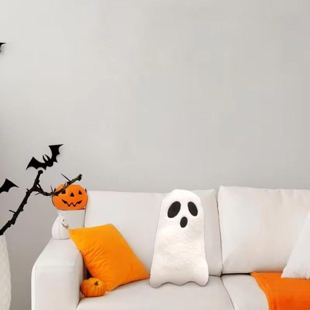 Soft Halloween Elf Ghost Plush Toy PP Cotton Halloween Ghost Throw Pillow   Home Decoration