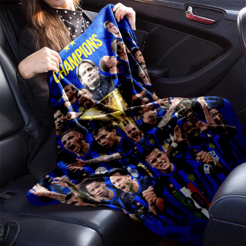 Famous F.C. Internazionale Milano football player Lautaro Martínez blanket Soft four season home bed office travel outdoor warm blanket L12