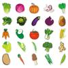 50Pcs Vegetable Stickers Self-Adhesive Decals Cabbage Onion Series Tomato Vegetable Waterproof Decorative Cute Laptop Guitar Skateboard