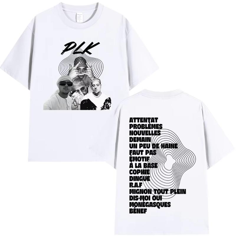 

Rapper PLK Graphic T-shirt Men Women Clothing Fashion Hip Hop Pop Music T-shirts Casual Cotton Short Sleeves T Shirts Streetw... S разноцветный