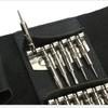 25-in-1 Portable Combination Screwdriver Set with Leather Pouch for Mobile Phone and Computer Repair