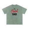 The Cool Dad | Snow Washed Oversized Cotton T-Shirt and Kids Shirt