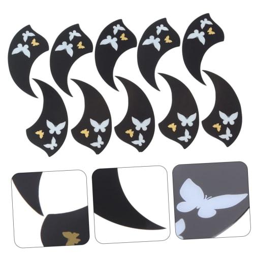 LIFKOME Ukulele Protective Stickers, Anti-Scratch Ukulele Pickguards, 10 Pieces, Durable Material, Creative Design, Decorative Effect