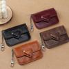 New Fashion Harajuku PU Leather Heart Buckle Wallet Keychain Mini Bag Multi-card Anti-magnetic Card Holder Travel Cash Coin Bags