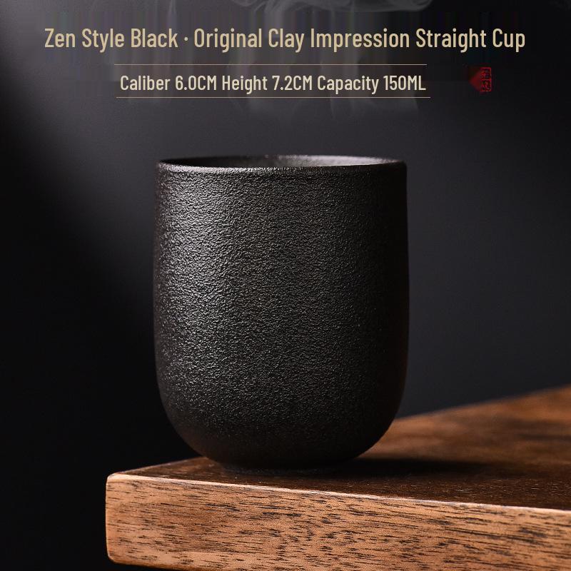 Kiln-Fired Handmade Ceramic Tea Cup - Ideal for Home, Guest Entertaining, Kung Fu Tea, and Tasting.