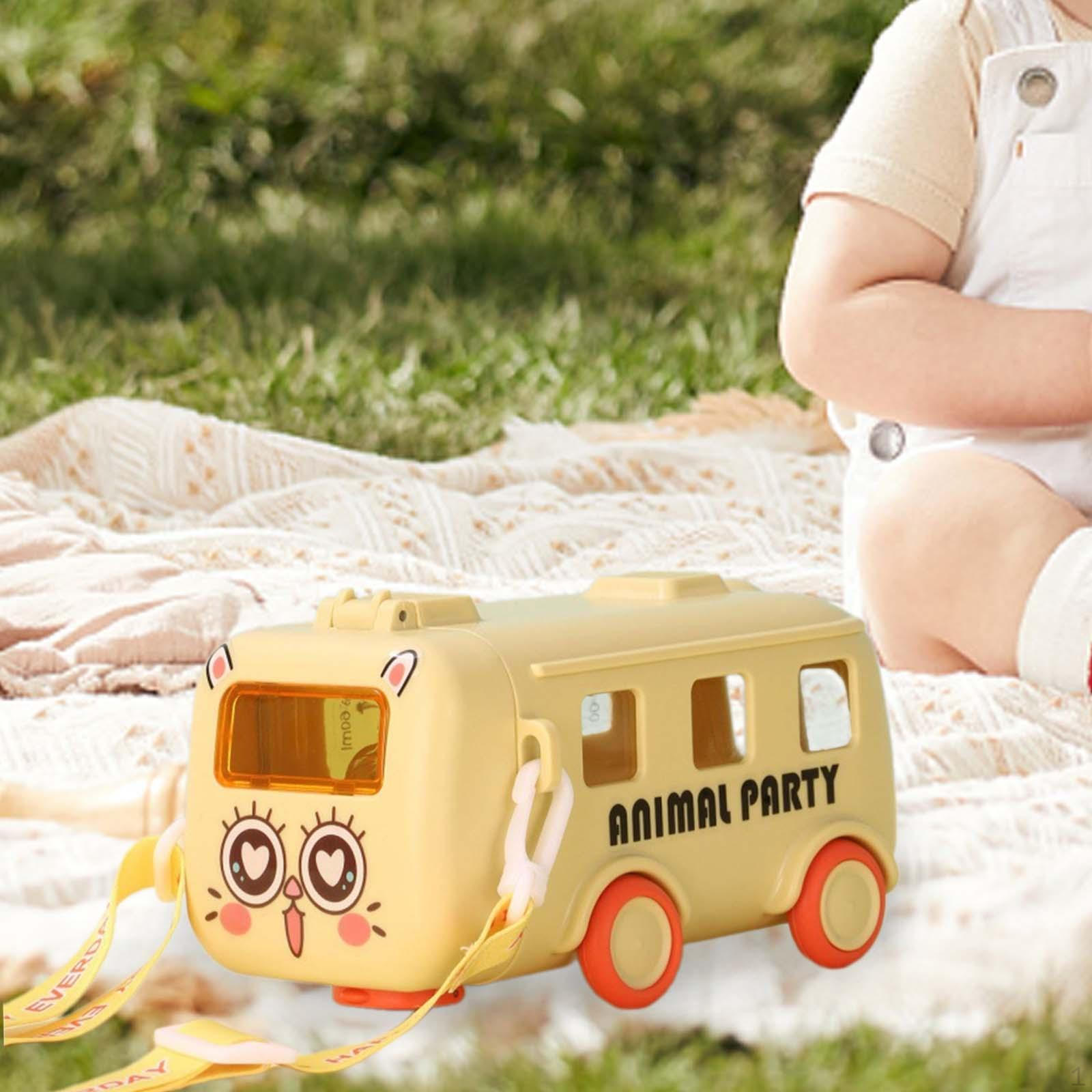 

Дитяча пляшечка з гнійником і плічком, 500 мл Весела фляжка для напоїв жовтий