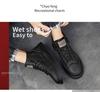 Men's Waterproof Non-Slip Leather Safety Shoes - Warm and All-Match for Spring and Autumn
