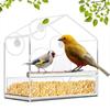 Tool-Free Bird Feeding Bowl Dual Seed Tray Wild Birdfeeder New Window Bird Feeder  Bird Viewing