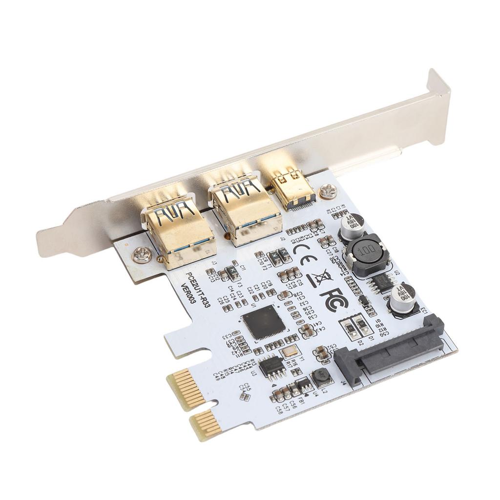 USB3.2 GEN1 Type C Expansion Card 19PIN Socket 5Gbp 2 Port Adapter Card for Type C Front Panel Mount Adapter