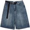 Loose Jean Shorts Vintage Wide Leg Denim Shorts Streetwear Casual Washed Oversize Summer Denim Shorts