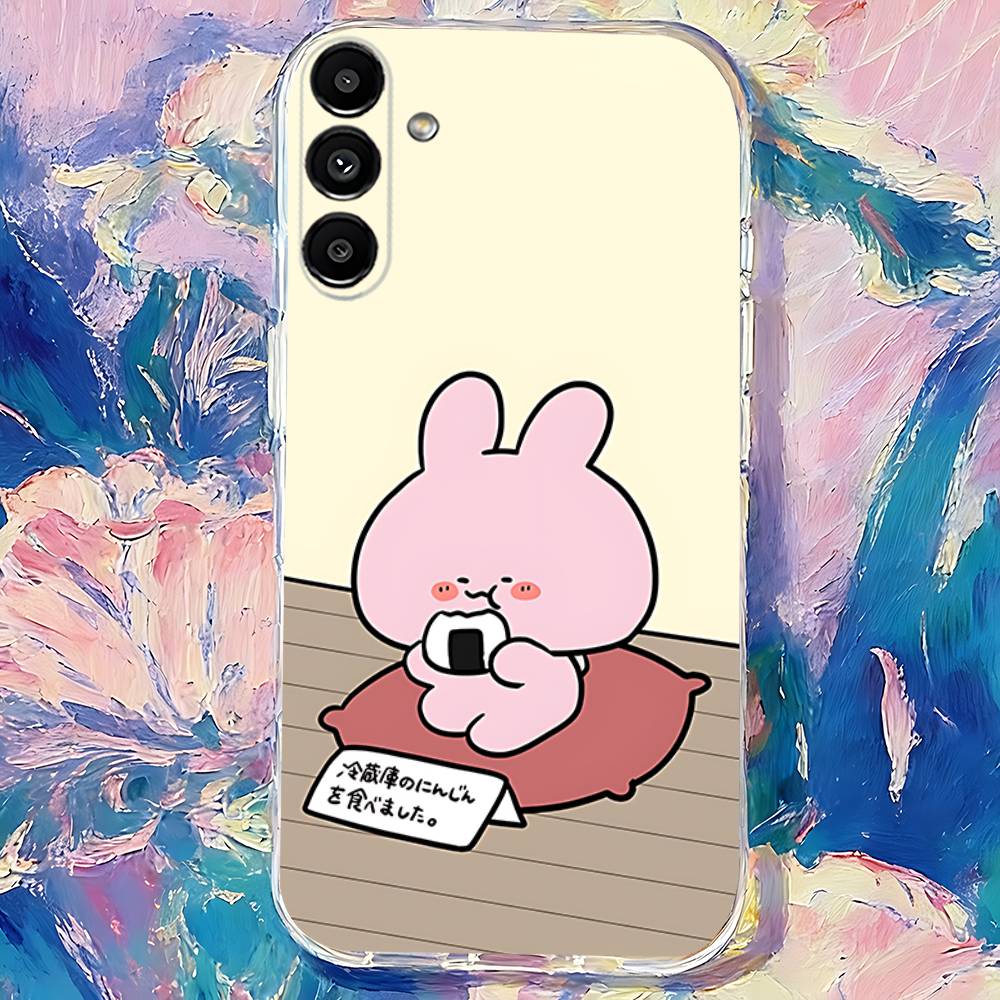 Cartoon CUTE A-Asamimichan Transparent TPU Case for  Samsung S21,S24,S30,S23,S25,S22,S20,S10,5G,FE,PIus,Lite,Ultra