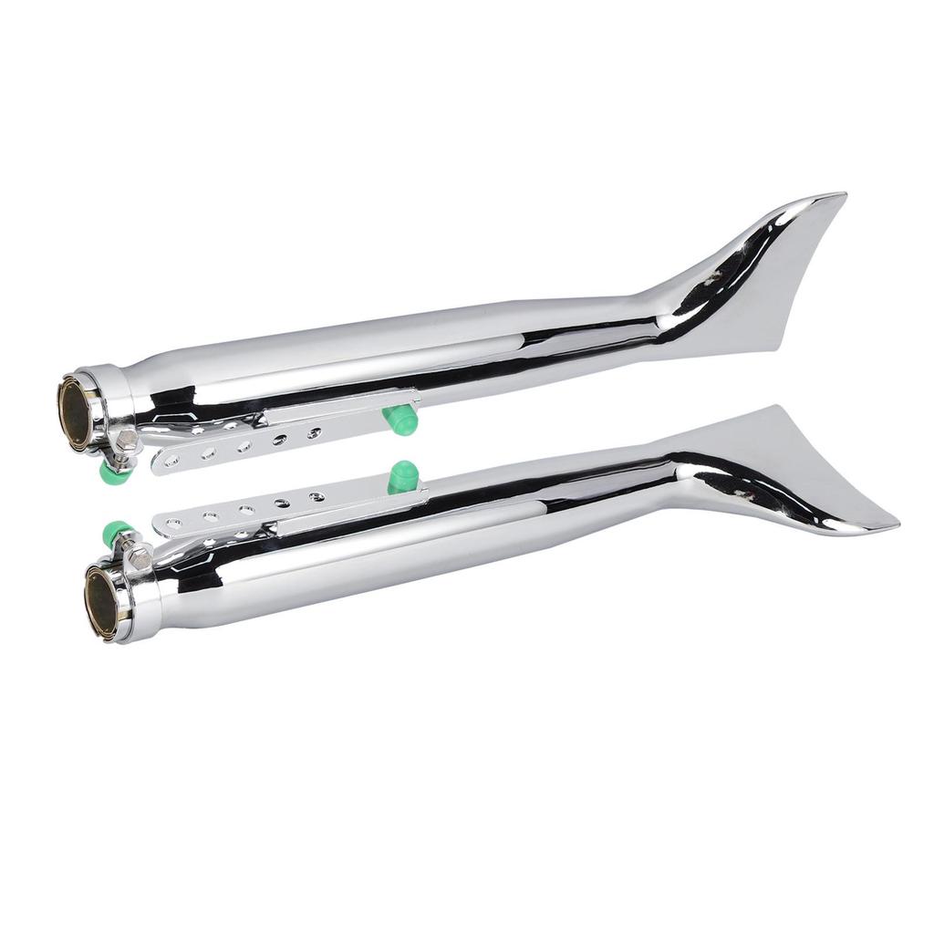 Țeavă de Eșapament Motocicletă Crom Universal Coadă de Pește Partea Stângă Dreapta Amortizor Vintage Pentru Bobbers Motocicletă de Curse Chopper Cafe Racer