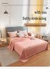 Plush Double-Sided Coral Fleece Blanket for Single Student Dormitory