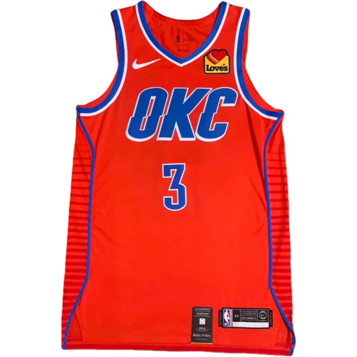 

Nike X NBA Collaboration Oklahoma City Thunder Chris Paul Fashion Soft Skin Basketball Jersey Men jersey Orange AT9861-891 M