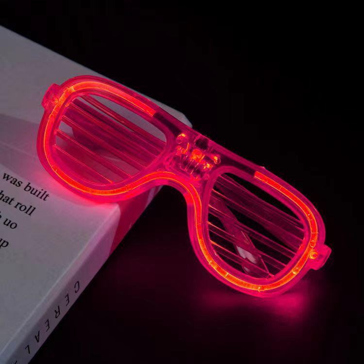 Occhiali a Lamelle Disco Illuminati - Accessori Lampeggianti per Vita Notturna Adulti