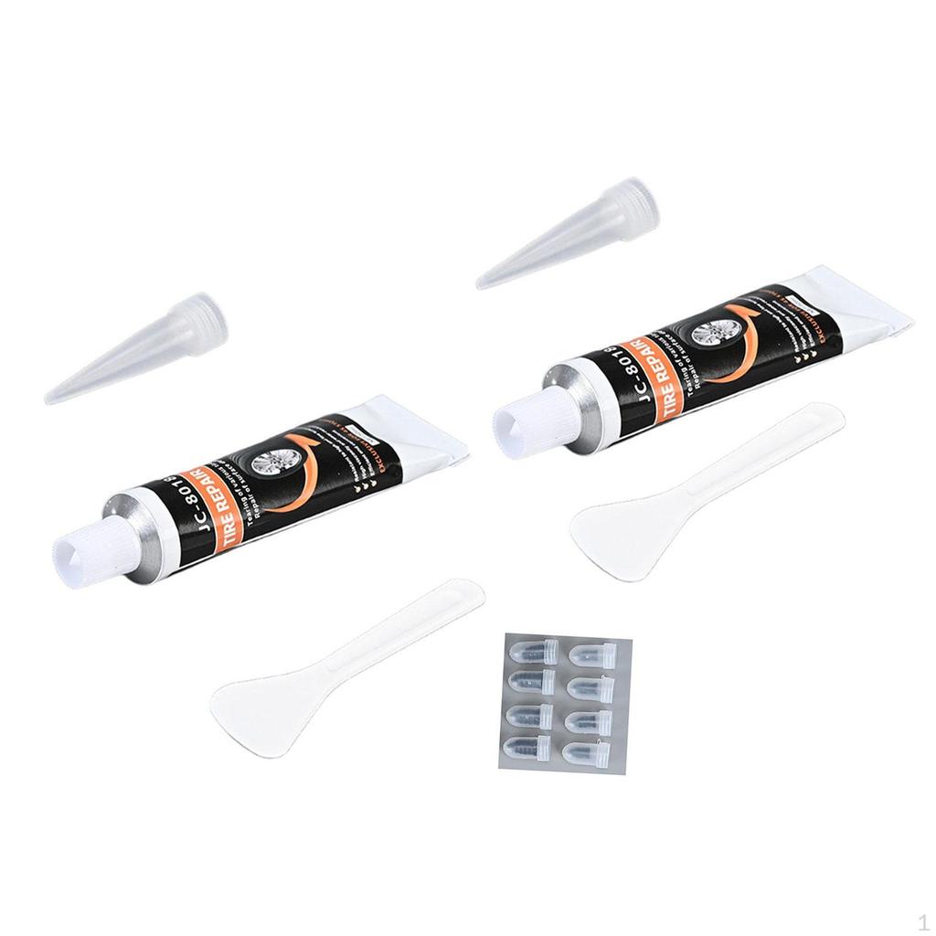 2 Pieces Tire Adhesion Sealant Glue, Weather Resistant Vehicles Tires Patch Sealer