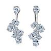 Multicolor Gemstone Stud Earrings Hypoallergenic Lightweight Design For Sensitive Skin Daily Wear Sparkling Jewelry