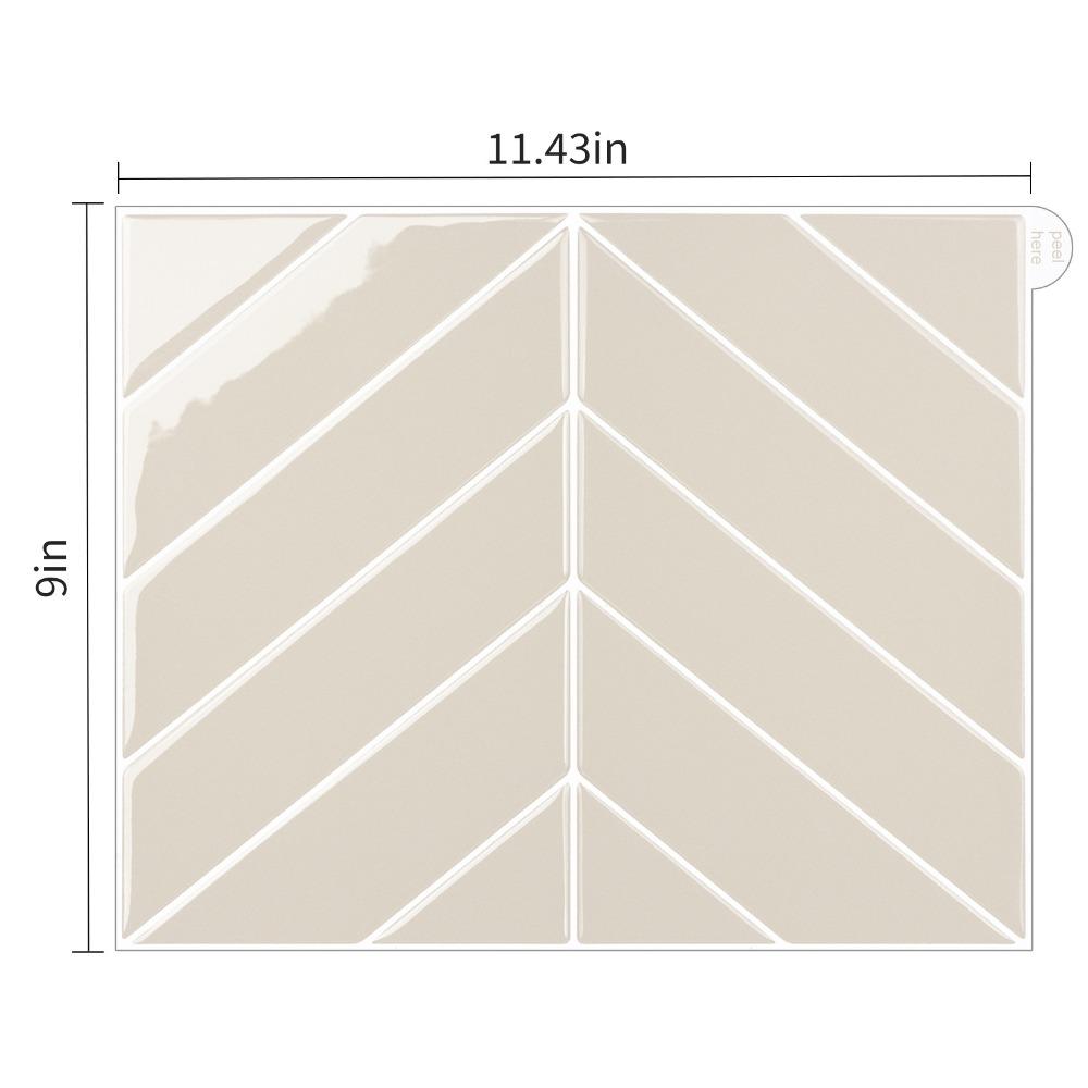 Waterproof Wallpaper Self-adhesive Wall Tile Peel and Stick Backsplash for Kitchen Bathroom