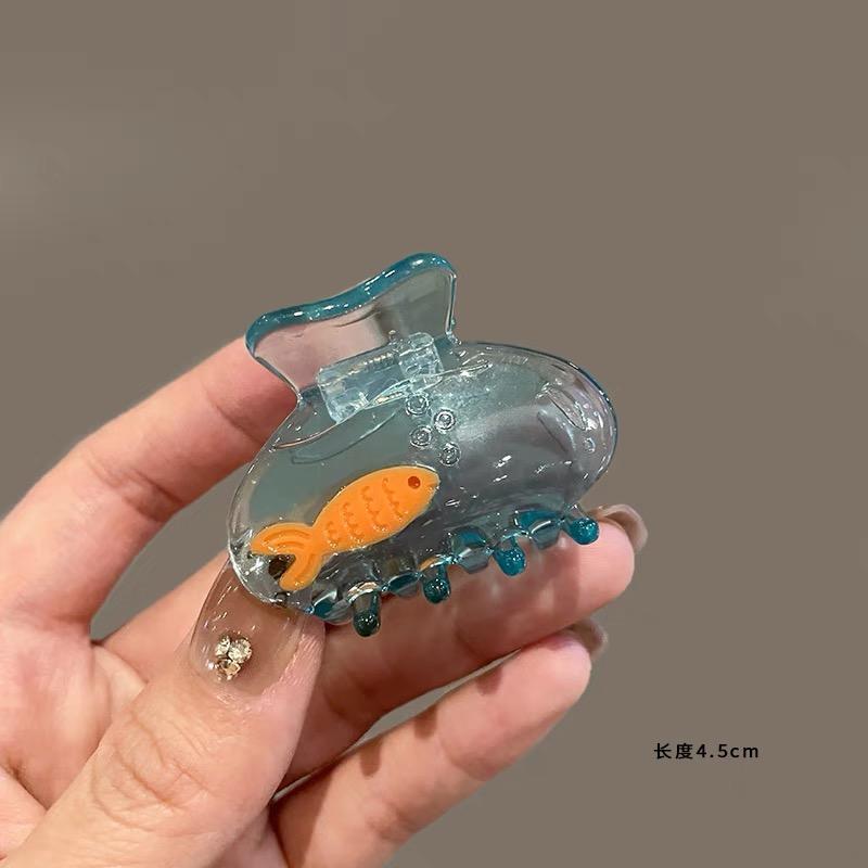 

Cute Acetate Fish Hair Clips for women Cartoon Ocean Animal Hair Claw girls small hairclip cute hairpin Hair Accessories