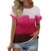 Women's T Shirt Tee Printed Short Sleeve Pocket Daily Weekend Fashion Basic Round Neck Regular Top