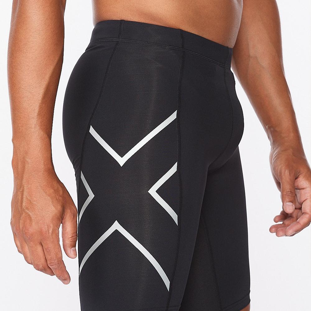 Tutaimjeuyu (Men'S) Core Compression Shorts Black_Ma3851Bblk-Sil