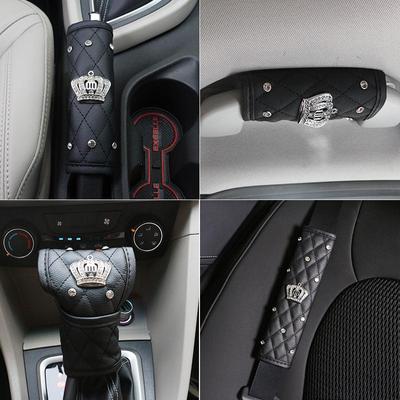 Ensemble de housses pour ceinture de sécurité et levier de vitesses de voiture DAD Diamond