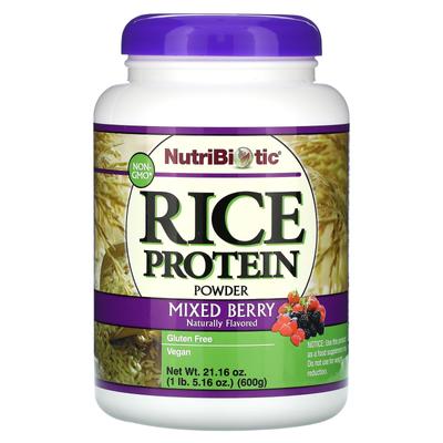 Rice Protein Powder, Mixed Berry, 1lb 600g