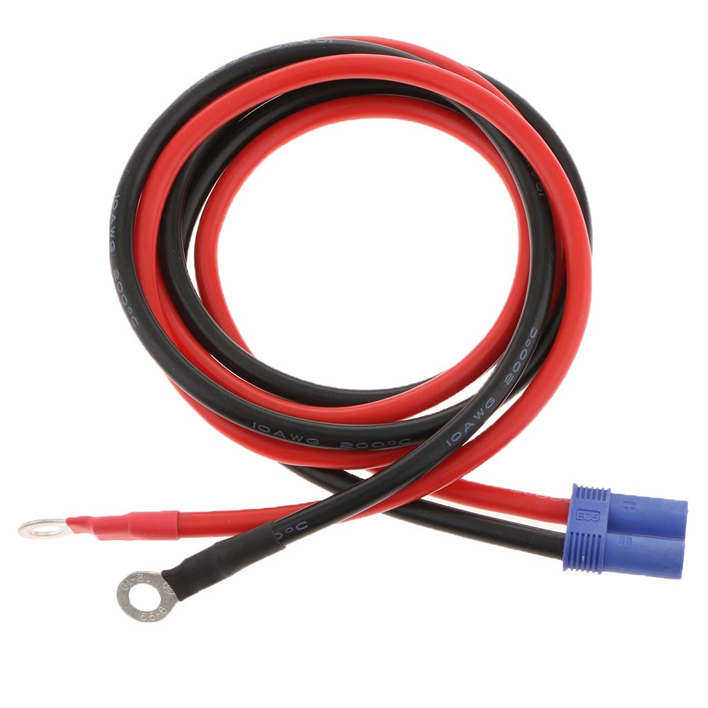 EC5 To Ring Adapter Cable Terminal 10A for Car Jump Start/Car Connection, Practical 0.95m