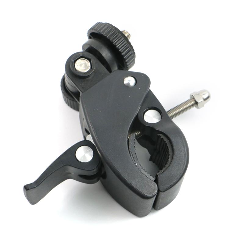 Universal 360 Degree Rotating 1/4 Camera DV Bike Bicycle Handlebar Clamp Bracket Tripod Mount Screw Clip For Sport Camera GOPRO