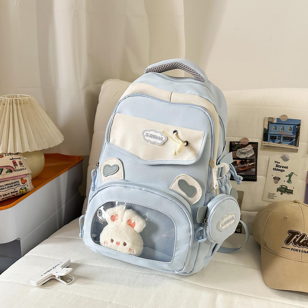Schoolbag girl cute schoolbag 3rd to 6th grade girl junior high school student backpack large capacity junior high school backpack wholesale