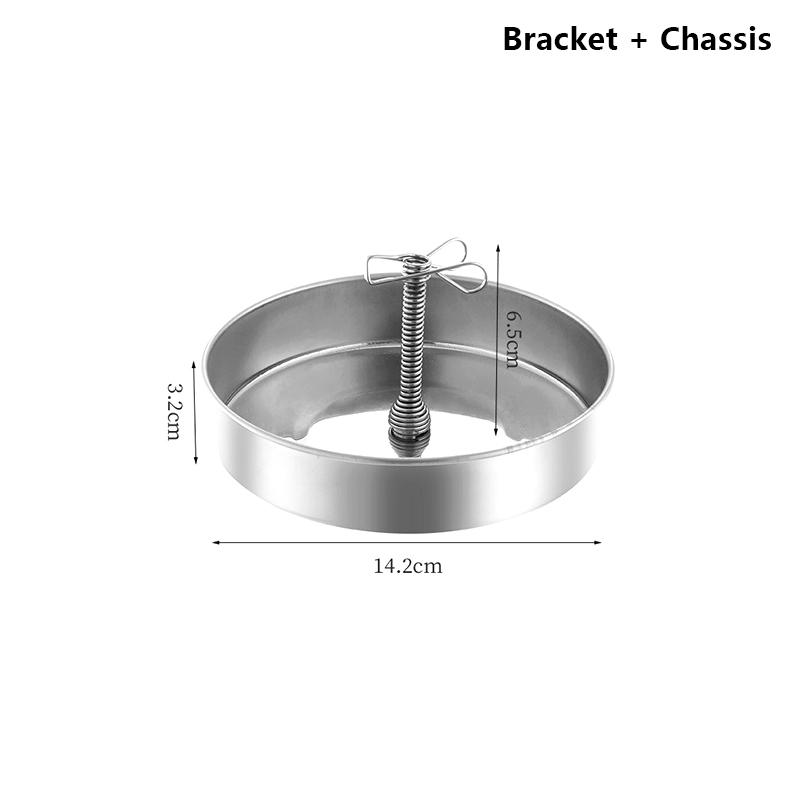 Magnetic Incense Coil Holder With Ash Catcher Tray Portable Round Metal Repellent Spiral Incense Burner For Indoor Outdoor