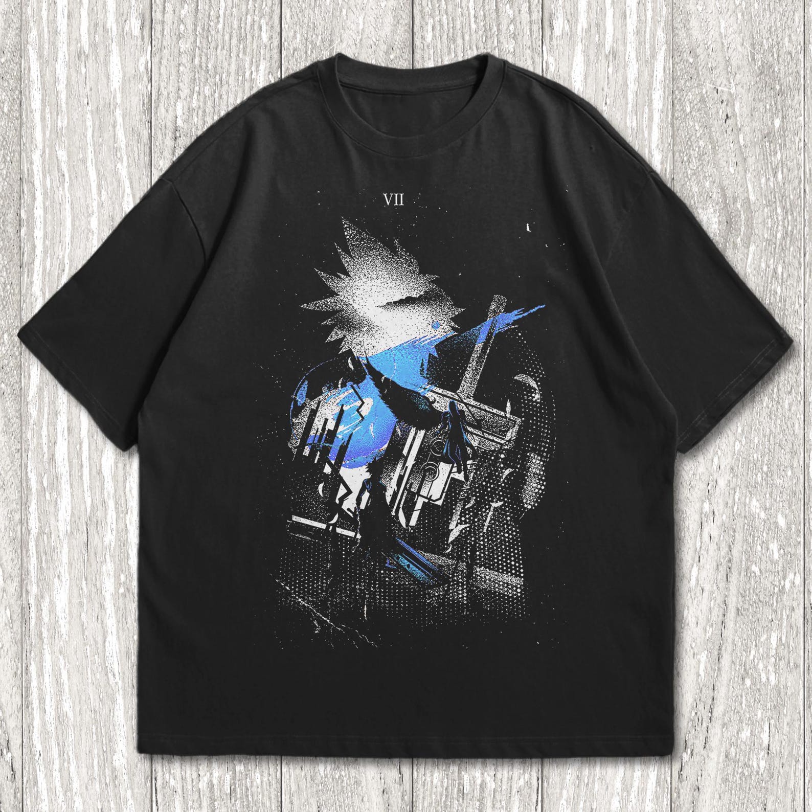 Final Fantasy Shirt, FF Shirt, Cloud Strife Unisex Graphic Tee, Final Fantasy Tee, FF Merch, Final Fantasy VII Shirt, Moogle Shirt 2XL