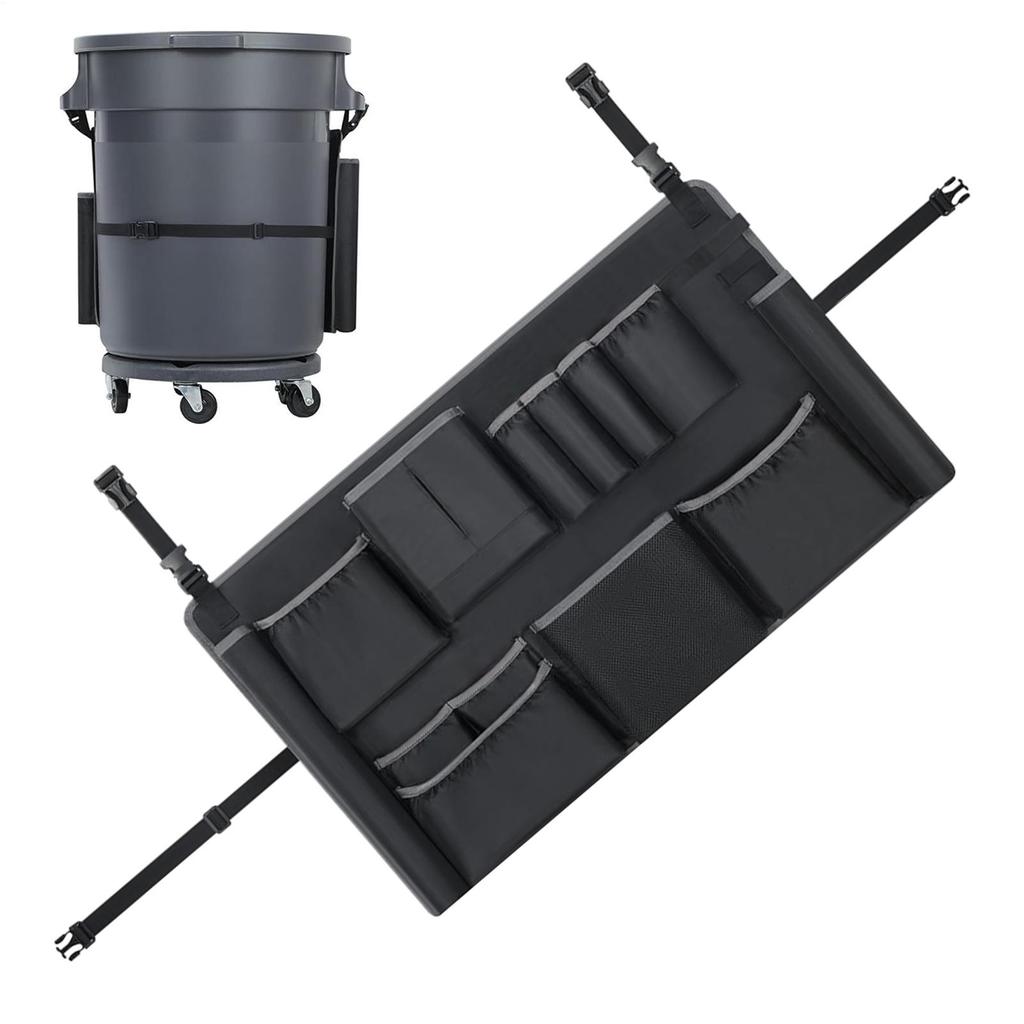 Čisticí organizér Taška s více kapsami Úložný prostor Pro 32-55 galonový průmyslový odpadkový koš Úklidové vybavení Organizační potřeby