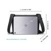 HcanKcan Herre Crossbody-veske Vanntett Skulderveske Passer 13 Tommers Bærbar PC Midjeveske Stor Kapasitet Messenger-veske Svart Sideveske