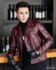 Autumn and winter men's leather jacket locomotive clothing handsome sheepskin new leather jacket European and American large size coat