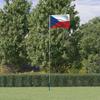 Vidaxl Flaga Czech Z Masztem, 5,55 M, Aluminium