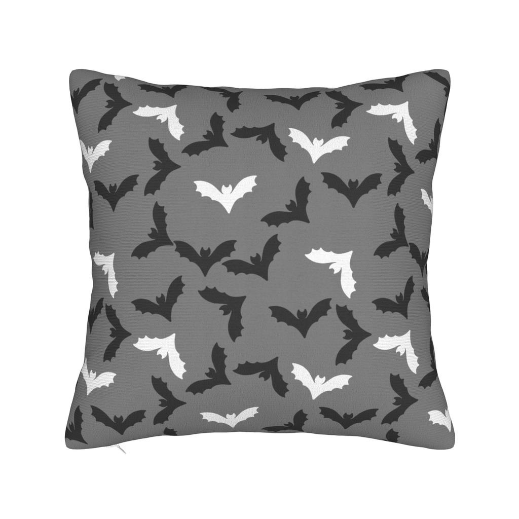 Halloween Bat Cartoon Pillowcase Printing Cushion Cover Decoration Pillow Case Cover Bedroom Zipper