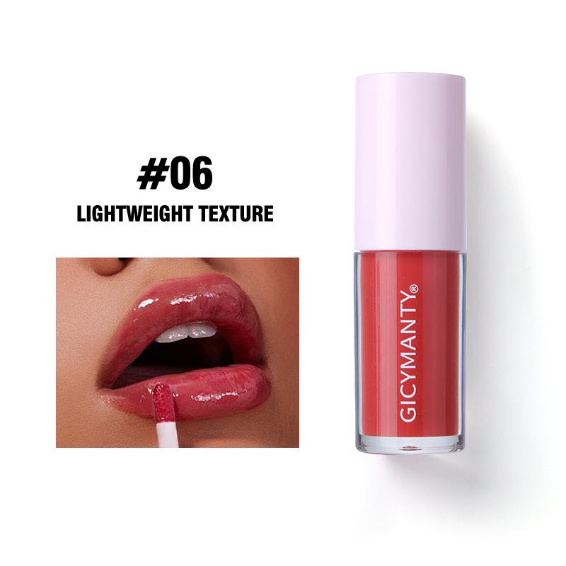 GICYMANTY Multi-color Pearlescent Lip Gloss - Lightweight, Non-stick, INS Style Shimmer Finish
