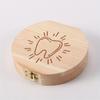 1PCS Free Customization Wooden Tooth Storage Box Baby Tooth Wood Storage Box Organizer Teeth Kids Christening Case Birthday Gift