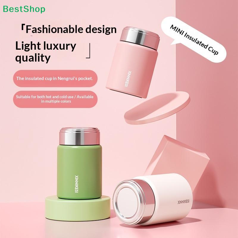 Mini thermos da 230 ml in acciaio inossidabile 316, portatile, tascabile, per caffè e tè, termico, per l'acqua.