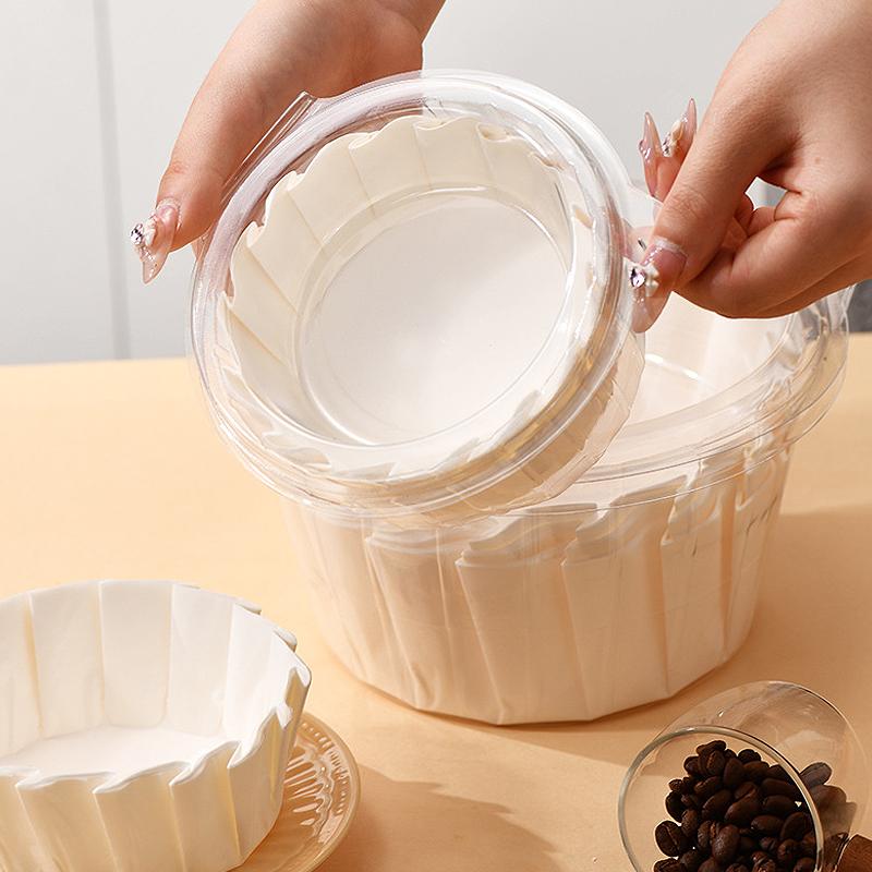 50pcs 4 6 8inch Foldless Cupcake Liner Baking Cup For Wedding Party Muffin Cake Mold Paper Cup Oilproof Cake Wrap