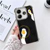Funny Cartoon Goose Game Plating Phone Case For Xiaomi Redmi Note 14 15 Pro Plus 13 12 11 11S 11T 10 9S 9 5G Anti-Fall Airabag C