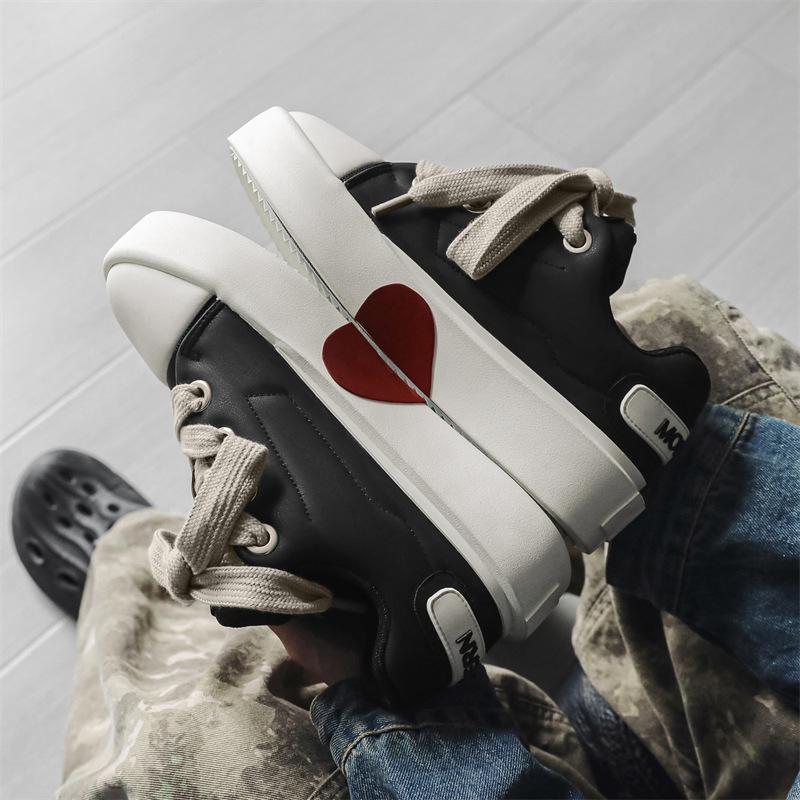 

Новый нишевый дизайн мужской обуви студенческий тренд спорт любовь повседневная обувь для скейтборда мужская X266 44 чёрный